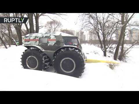 وزارة الطوارئ الروسية تبتكر عربة إنقاذ قاهرة للمستحيل