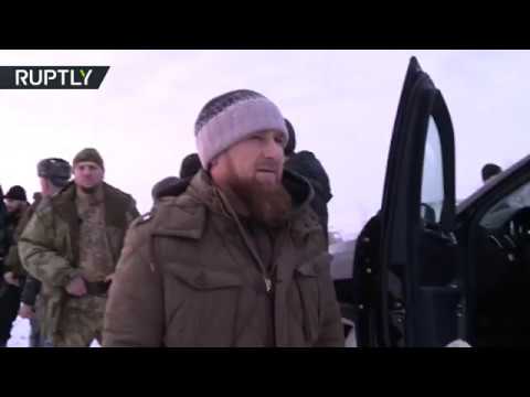 شاهد رمضان قادروف يشارك في عملية أمنية