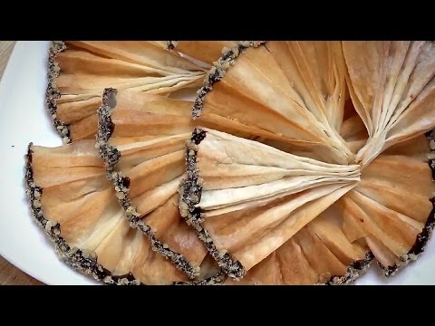 طريقة عمل حلوى المهفة من رقائق البقلاوة