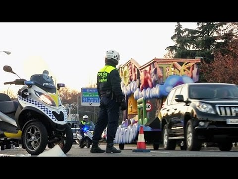 شاهد انطلاق موكب ملوك المجوس في مدريد