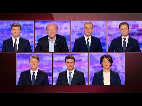 شاهد المرشحون إلى الانتخابات التمهيدية لليسار يتواجهون في فرنسا