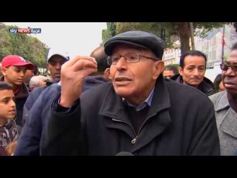 بالفيديو  احتجاجات في تونس في ذكرى سقوط نظام بن علي