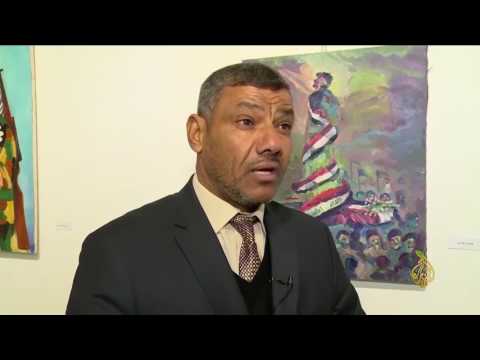 شاهد انطلاق معرض فني لتكريم جنود القوات الحكومية العراقية