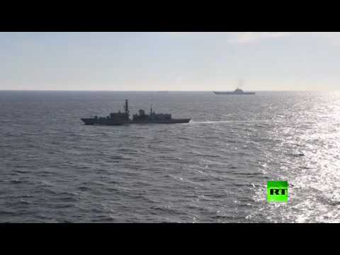 سفن الجيش تتابع عبور الأميرال كوزنيتسوف لمضيق المانش