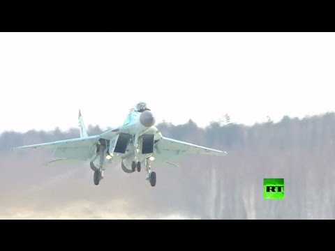 بوتين يراقب تحليقات اختبارية لمقاتلة ميغ35