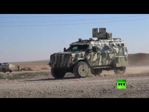 سورية الديمقراطية تستعرض مدرعاتها الأميركية