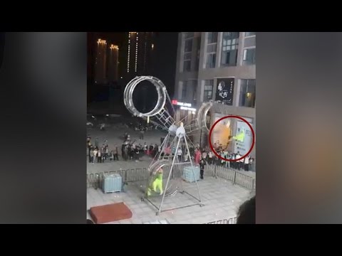 acrobat loses control midway
