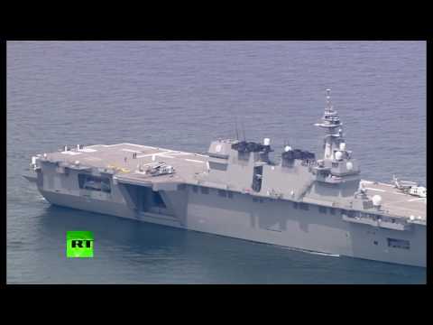 japans biggest warship departs