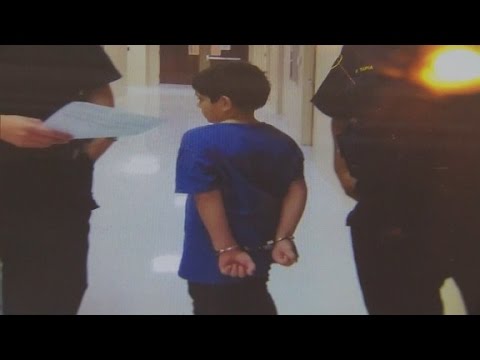 police handcuff 7yearold