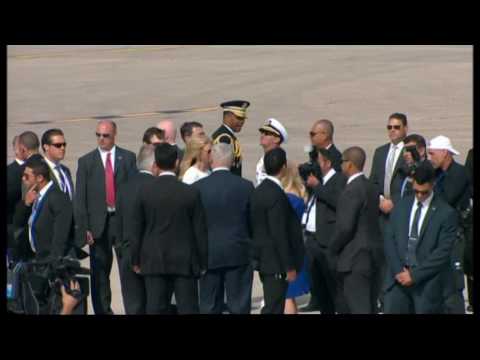 donald trump leaves israel to go to rome