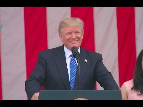 president trump full speech at arlington national cemetery