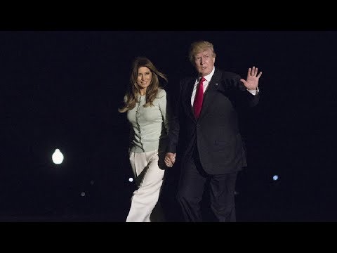 president trumpmelania return to washington