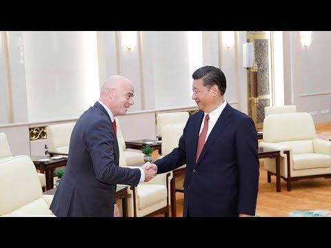 president xi meets fifa chief amid 2030 world cup