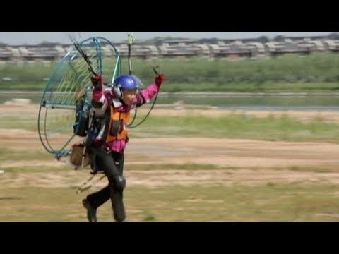 70yearold grandma defies age paraglides