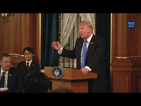 president trump and the first lady attend