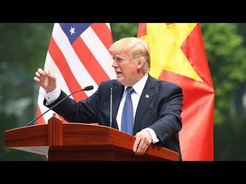 president trump knocks his vietnam press conference out