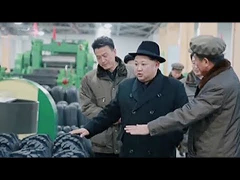 kim jong un inspects factory that made tires