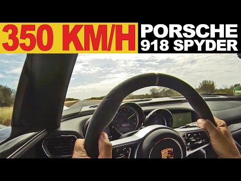 350 kmh on road with porsche 918 spyder