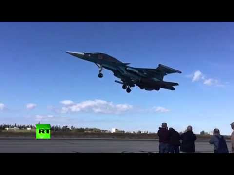 russian jets take off on antidaesh sorties in latakia