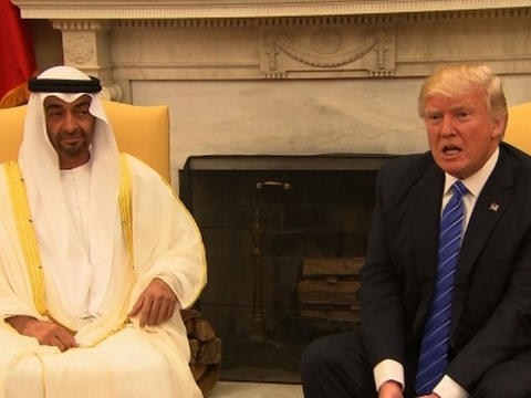 sheikh mohamed bin zayed al nahyan meets with us president donald trump