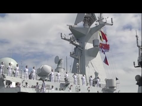 chinese naval escort fleet arrives
