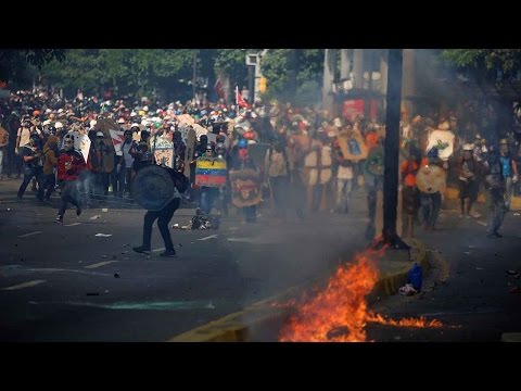 venezuela antigovernment unrest marks