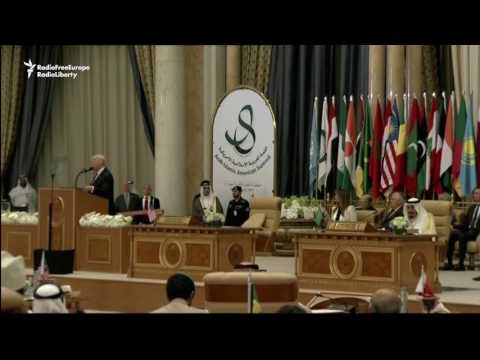 trump calls to isolate iran in address to arab