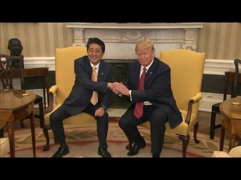 trumps awkward handshakes