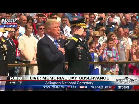 president trump at the tomb