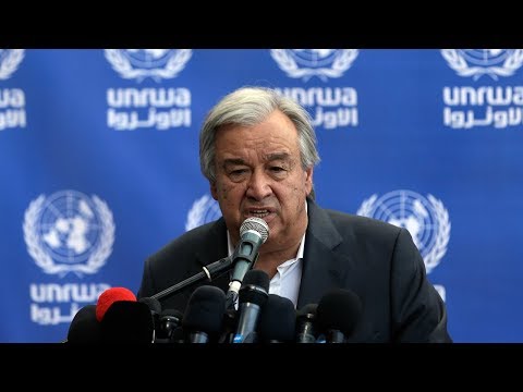 un chief guterres calls for humanitarian aid and lifting of blockade