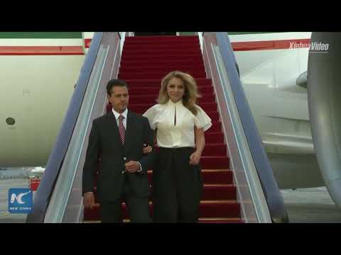 mexican president enrique pena nieto arrives in chinas xiamen