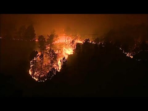 over 30 dead as wildfires rage in portugal