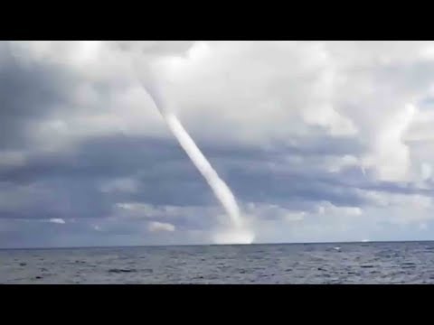 rare waterspout spotted off sanremo coast
