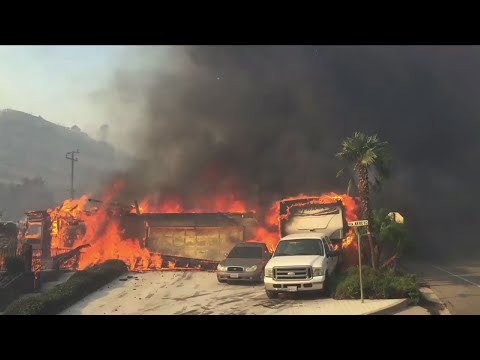 wildfires destroy homes across southern