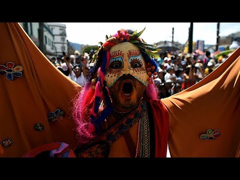 colorful celebration of colombia’s blacks and whites carnival