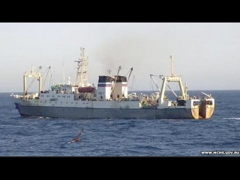 russian trawler sinks in freezing western pacific ocean